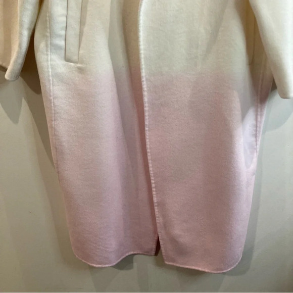 Z/QING Sz XS Oversized Woollen  Ombre Effect Open Front Pockets Collar Coat NEW - Picture 5 of 10